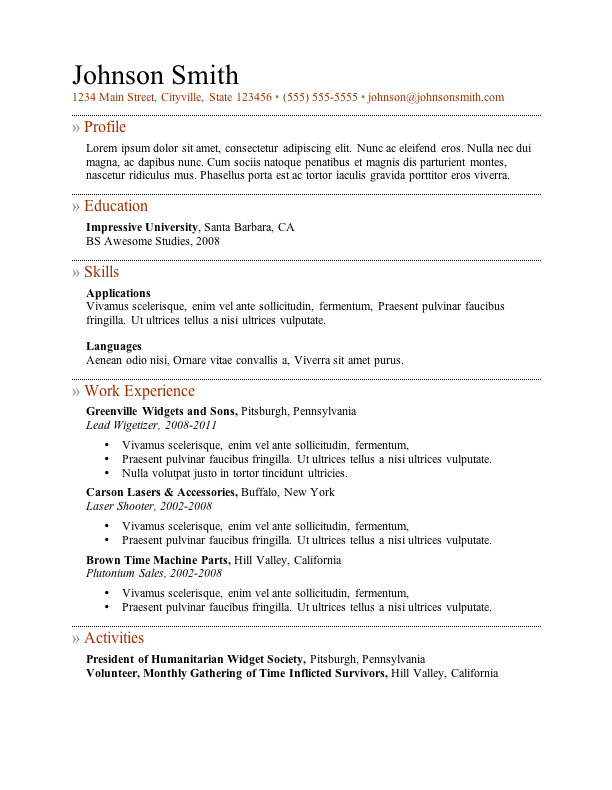 Contract specialist resume templates